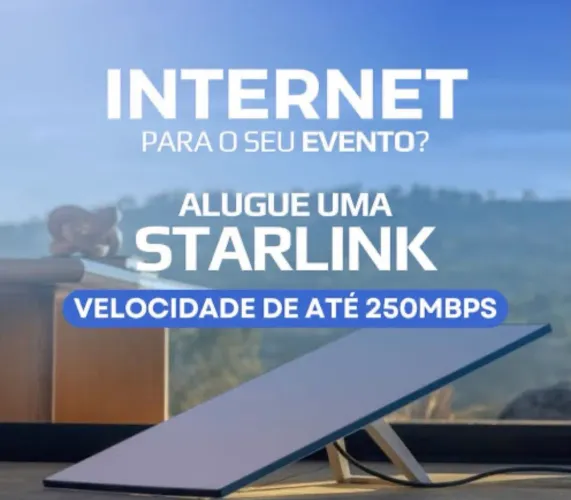 Aluguel de Internet via Satélite Starlink