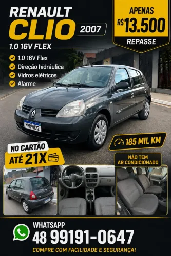 Renault Clio Authentique Hi-flex 1.0 16V 5P 2007