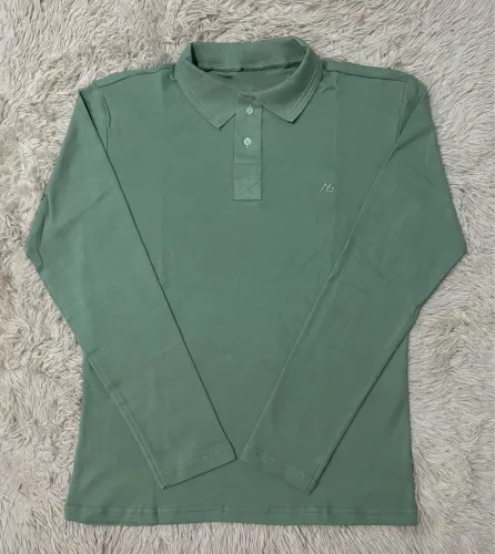 Camisa G Polo Suedine Longa Verde G