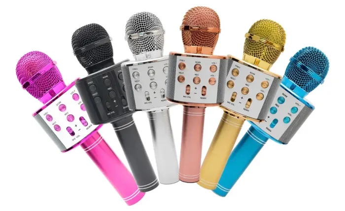Microfone Bluetooth S/ Fio Youtuber Karaoke - Cor Preto