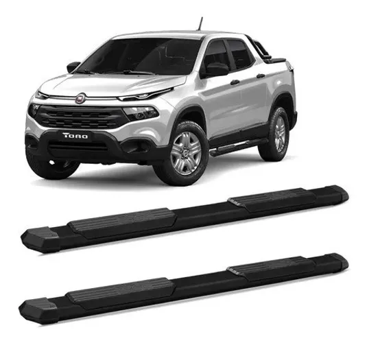 Estribo Fiat Toro 2016 A 2021 Extreme Alumínio Preto Cek