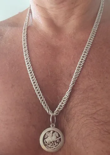 Cordão de prata lindo
