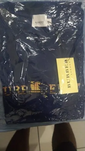 Camisa peruana burberry, 30.1, azul marinho, G
