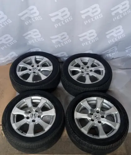 Roda aro 16 com pneus Honda Civic e new civic 