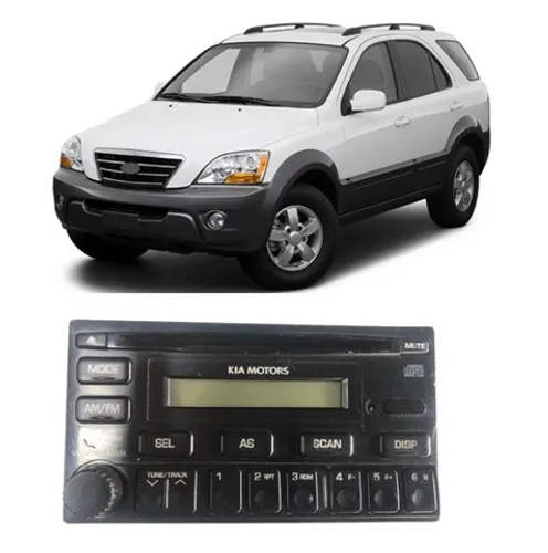 Rádio som Original Kia Sorento 2004 2005 2006 2007 2008