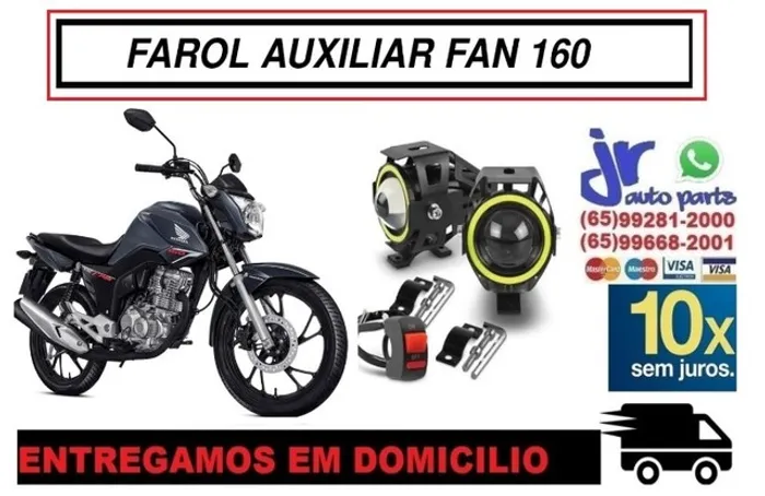 Par Farol de Milha LED Angel Eyes FAN 160 2019