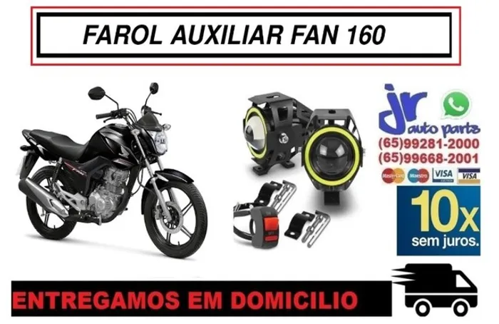 Par Farol de Milha LED Angel Eyes FAN 160 2017
