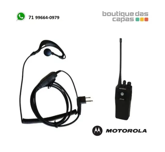 Fone Para Rádio Comunicador Motorola Ep450 Dep450 Microfone