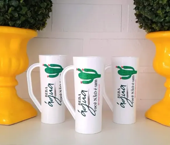 Long drink com alça cor lisa personalizada