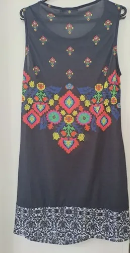 Vestido Oh Boy malha nas costas e seda na frente