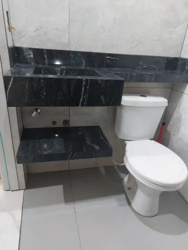 Pia esculpida em porcelanato