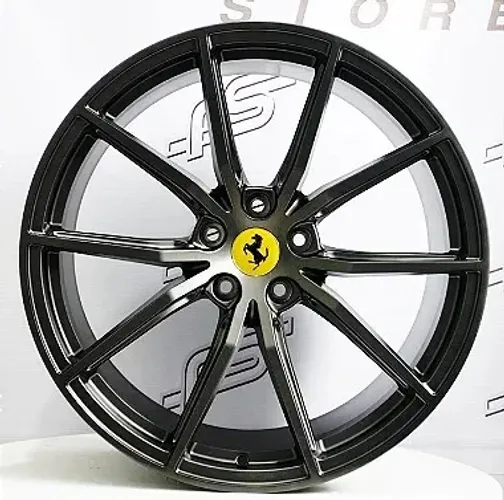 Roda Ferrari 488 pista Grafite Brilhante 5x114 - 20x9 e 20x11 Offset 35 e 45 (Nv)
