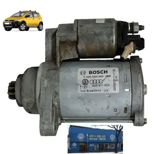 Motor de arranque 9 dente original Bosch Crossfox G1 2003 a 2009
