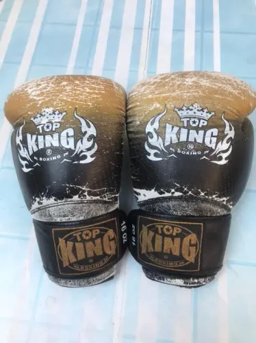 Luvas importadas originais Top King SuperAir 16Oz Muay Thai Boxe Sanda Sanshou MMA kickbox