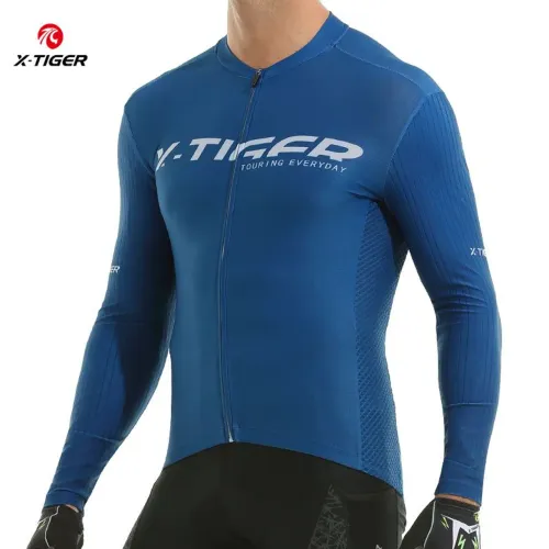 Camisa manga longa Xtiger azul
