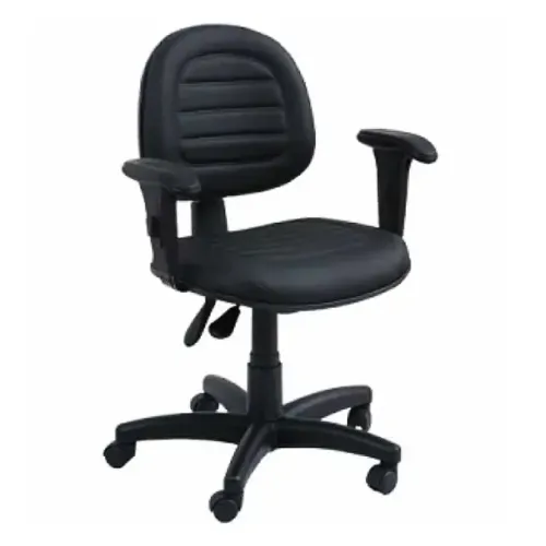 Cadeira digitador giratória c/ braço com costura back sYstem
