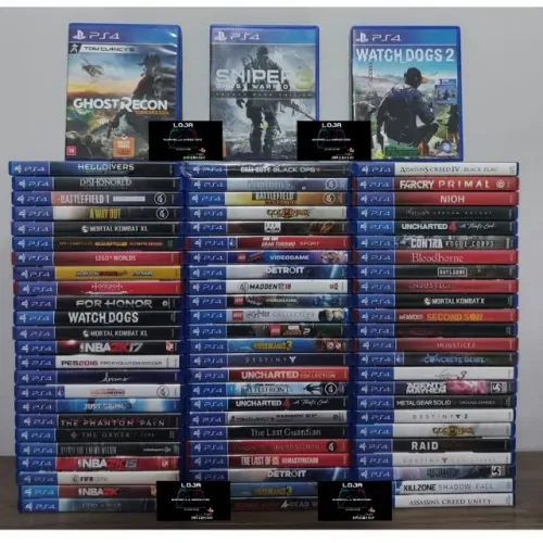 Jogos PS4 Novos e Usados com Valores a Partir de $25,00 Confira Nosso Catalago