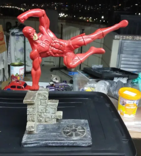 Estátua Demolidor Marvel Artesanal Perfeita