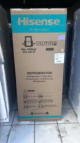 GELADEIRA HISENSE INOX 379 LITROS FOSS FREE