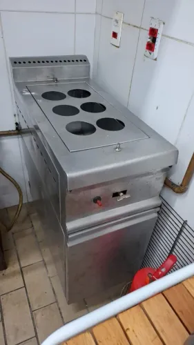 Banho maria cozidor a gás em aço inox