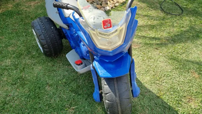 Mini Moto Elétrica Infantil Azul