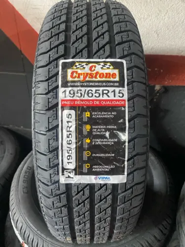 Pneu Remold Crystone 195/65R15 - Qualidade e Segurança!