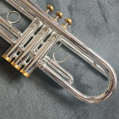 Trompete Prata - Instrumento Musical Vicente bach china genérico