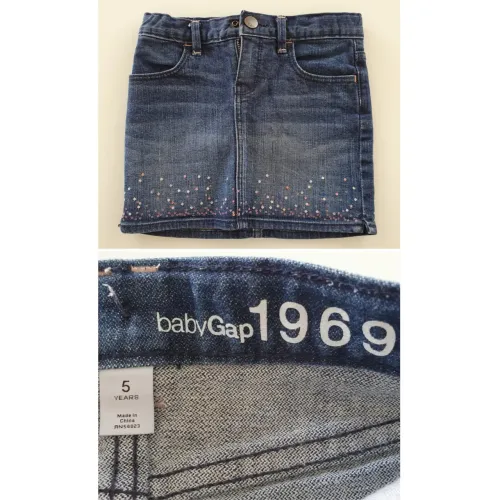 Saia Jeans Baby Gap 5 anos