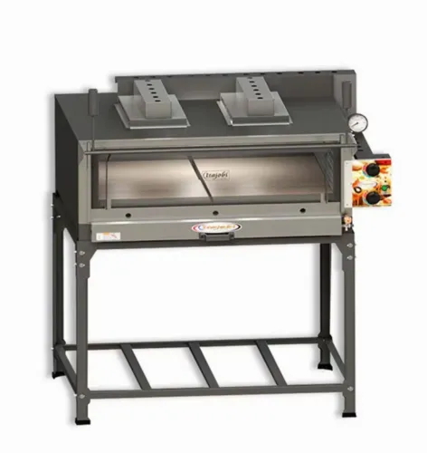 Forno Industrial Refratário A Gás 95x95 Com Infravermelho Itajobi Forno De Pizza 95x95