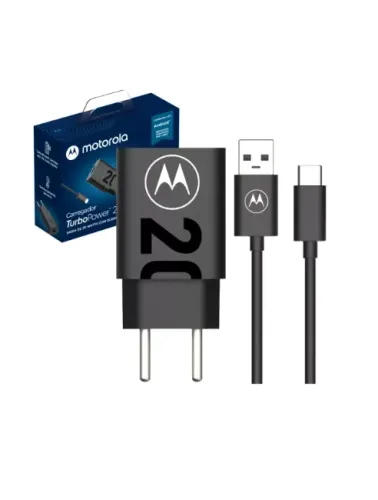 CARREGADOR 1 USB 1 CABO TIPO-C 20W QC 3.0 MOTOROLA SJMC207-C MC-207 ORIGINAL