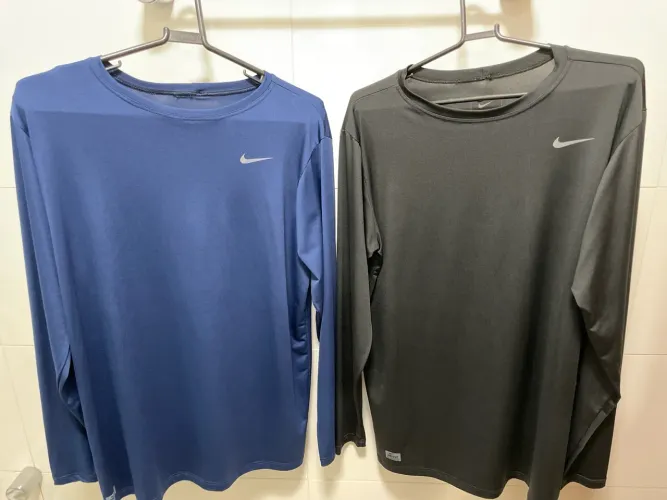 Camisas nike dri fit manga longa elastano