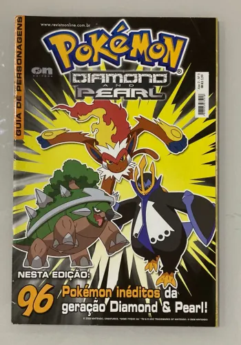 Revista Guia de Personagens Pokémon Diamond and Pearl - Ed. Online