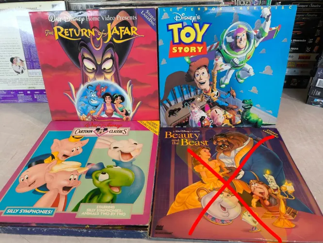 Laserdisc Disney clássicos raro promoção ( 3 unidades por 199 )