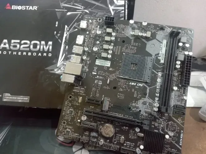 Placa-mãe A520m Biostar Socket Am4 Ddr4 Micro Atx