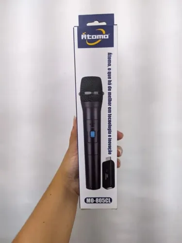 Microfone Sem Fio Átomo - NOVO