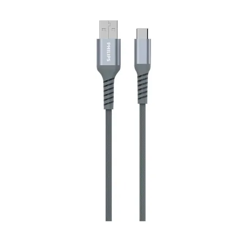 Cabo Carregador Tipo-C 1,25m Philips Original Nylon 1 Ano Garantia NF