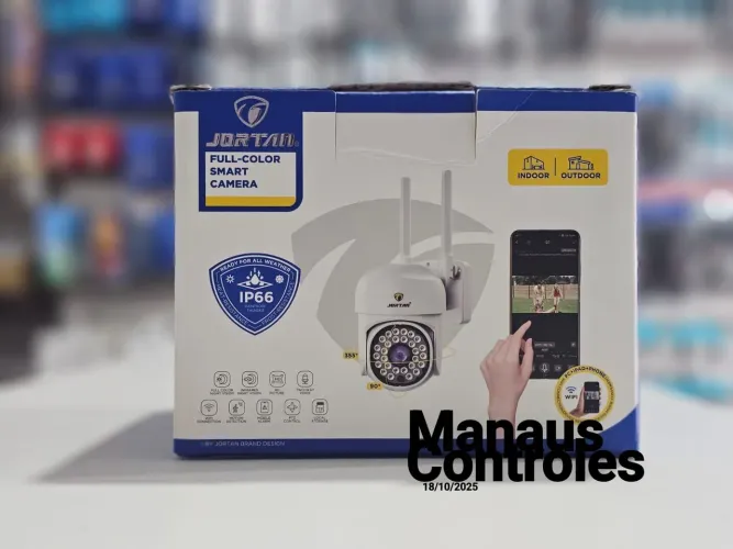 Câmera de segurança com visão noturna, microfone e detecção de movimento 