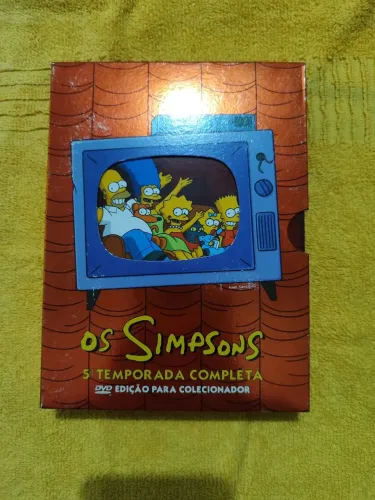 Box de DVDs da quinta temporada completa da série Os Simpsons 