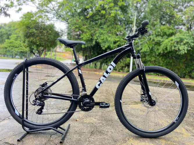 Bicicleta Caloi aro 29 Shimano Freio hidráulico NOVA com seguro