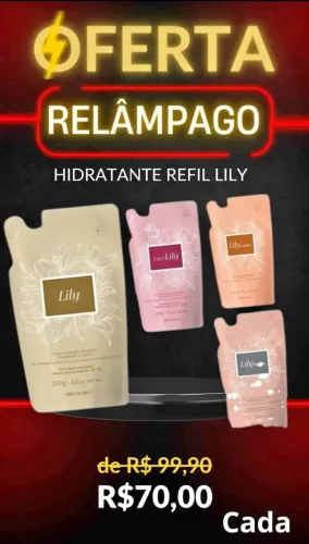 Refil Hidratante Lily - Oferta Relâmpago