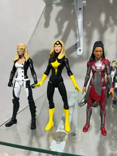 Lote com 3 action figures Marvel Legends s