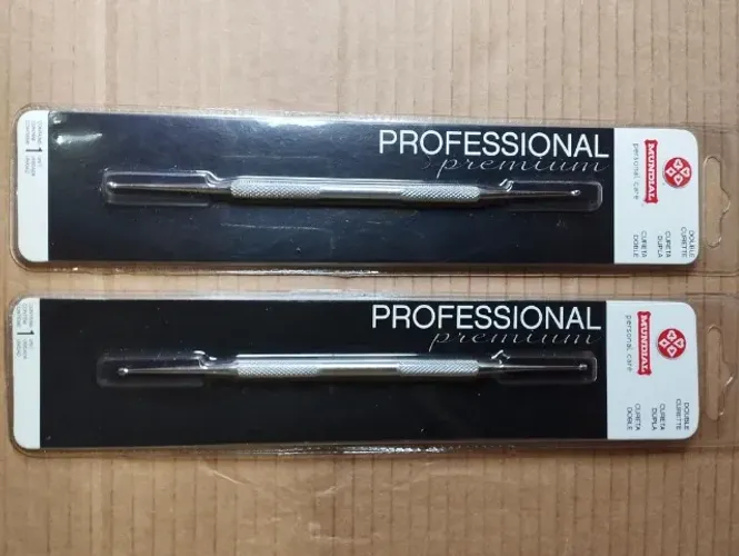 3 peças Palitos Limpador e Higienizador De Unhas Mundial Inox Premium