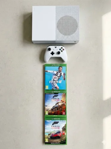 XBOX ONE S 1Tb + 01 CONTROLE + 03 JOGOS (mídia física)