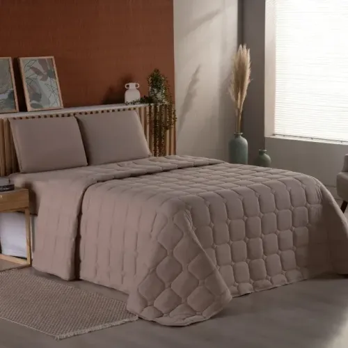 Cobre Leito cama casal caramelo