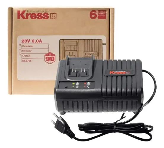 Carregador De Bateria Kress 20v Ka3705