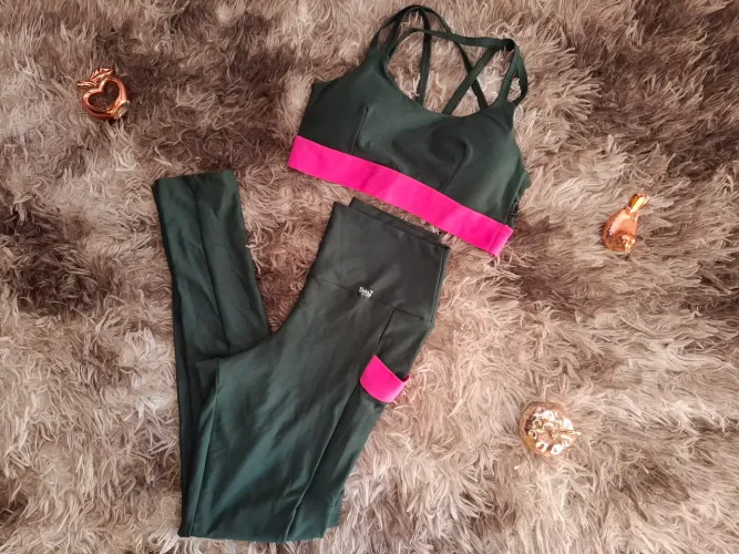 Conjunto de treino suplex com bojo