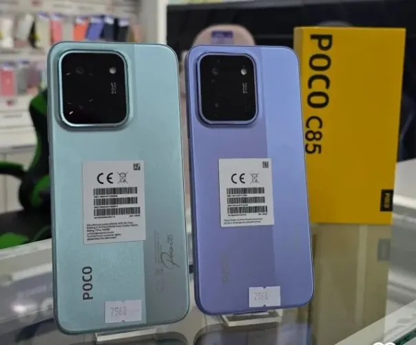 POCO C85 128GB Memória / 6GB RAM NFC VIDEO- PRETO (Global) - NOVO