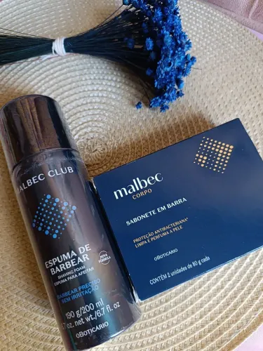 Kit Malbec Club: Espuma de Barbear e Sabonete em Barra