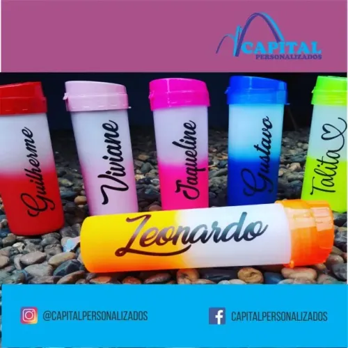 garrafa squeeze bicolor