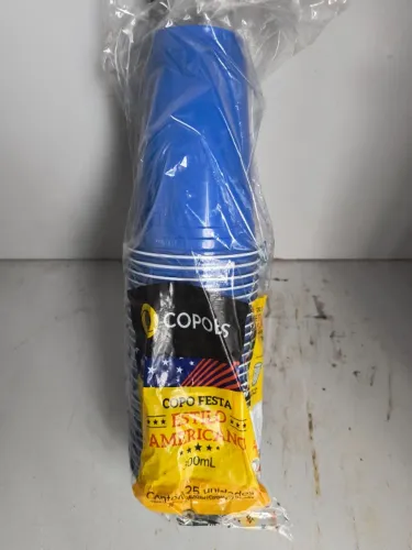Copo Festa Estilo Americano 300ml Copobras 25 Unidades